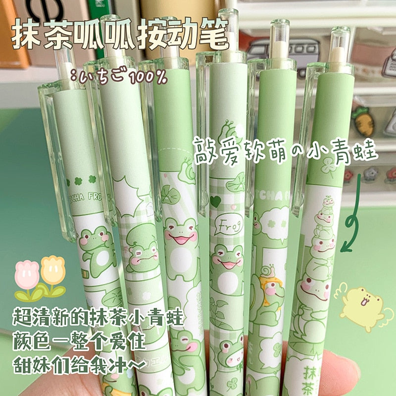 2 Pcs Japanese Gel Pen Kawaii School Supplies Stationery 